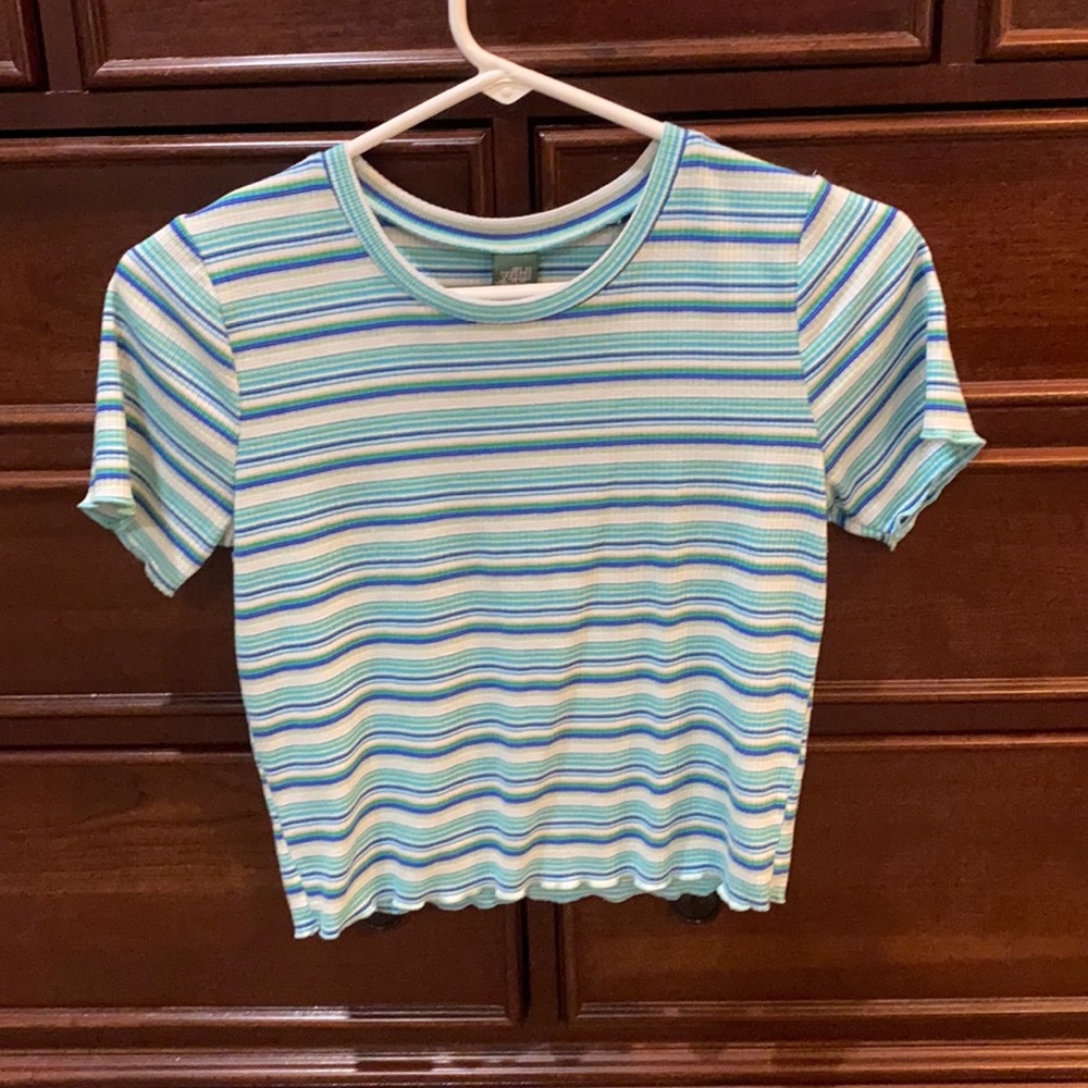 striped crop top